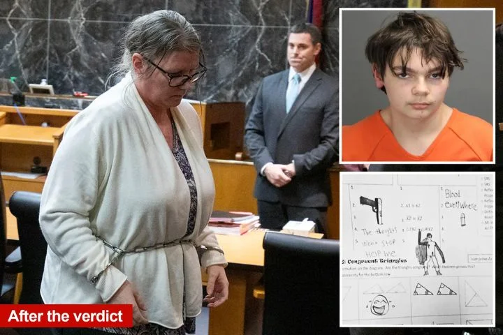Mom of Michigan school sho-oter Ethan Crumbley con-victed of ma-nslaughter in son’s rampage